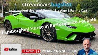 Lamborghini Huracan Performante Spyder for sale at Stream Cars Bagshot