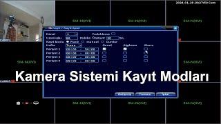 Kamera sistemi kayıt modları