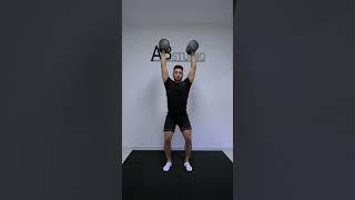 Squat con manubri con braccia distese sopra la testa - Dumbells Overhead Squat