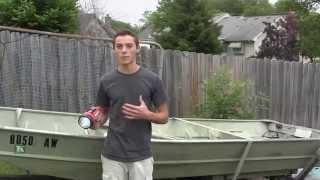 Boat Lighting Setup- 14' Jon boat-- Stern, port-side, starboard side lights