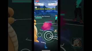 Quickest Pokémon battle ever in go battle league #battle #pokemongo #gbl #pokemon #gobattleleague #w