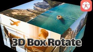 How to add 3D Box Rotate transition to video in KineMaster