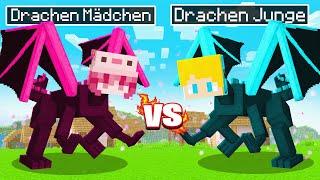 Ukri und Lea überleben als Drachen Challenge in Minecraft!