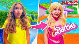 My Sister Transformed Into Barbie In REAL LIFE FOR 24 HOURS!