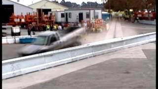 BarrierGuard® crash test BG800 MDS Impact Pickup truck