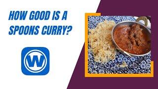 Wetherspoons Simple Beef Madras Review - (£8.39 including alcoholic drink)