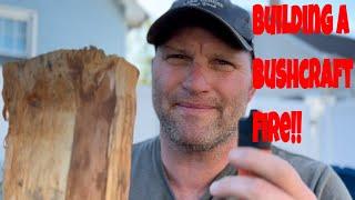 How To Build a Bushcraft Fire!!