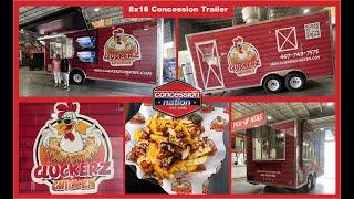 Cluckerz Chicken | 8x18 Concession Trailer | Concession Nation