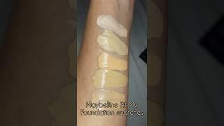 Maybelline Fit Me Foundation Swatches | 115, 128, 230, 238 & 310 | Shorts