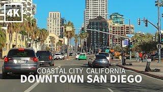 [Full Version] Driving Downtown San Diego, California, USA, 4K UHD