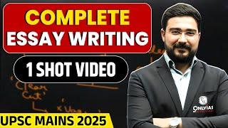 Complete Essay Writing for UPSC Mains 2025 | Essay Marathon video | PWOnlyIAS