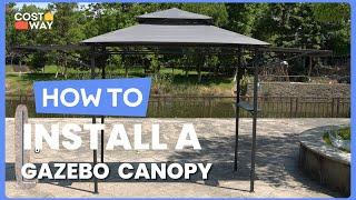 How to Install Patio BBQ Grill Gazebo Canopy the | NP10385 #costway #howto