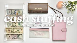 CASH ENVELOPE STUFFING | SEPTEMBER 2024 PAYCHECK #1 | Budget With Me | MONETS MONEY