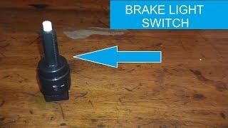 Brake Pedal and Brake Light Sensor Switch Testing and Replacement