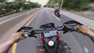 ASMR/POV Style GoPro12: DUCATI Hypermotard 698 RVE Mono VS DUCATI Streetfighter V2.