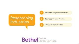 Research 101: Industry research