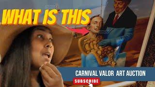 WHAT IS THIS Carnival Cruise BEHIND THE SCENES  ART AUCTION! CRUISE TIPS 1st TIME CRUISERS