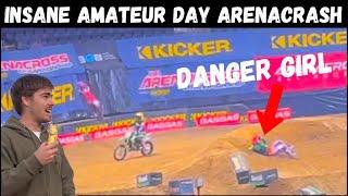 DangerGirl Deegan ALMOST Launches Bike into the Stands! Colorado AX Amateur Day Crashfest