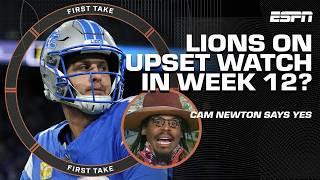 Cam Newton thinks Lions are on UPSET ALERT!  + Stephen A. BELIEVES in Caleb Williams  | First Take