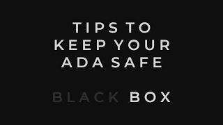 Tips to Keep Your ADA Safe - Black Box Stake Pool [BLKBX]
