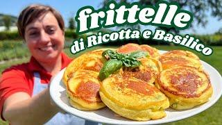 FRITTELLE DI RICOTTA E BASILICO Ricetta Facile - Fatto in Casa da Benedetta