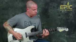 Learn to play Metallica riffs Damage Inc & Battery guitar lesson fast picking rhythms & power chords