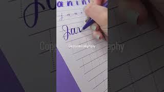  5 WAYS TO LETTER JANINE #lettering #handlettering #calligraphy #brushpens #tutorial