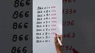Find mistake in last digit of Table 866..#maths #krishna #trending