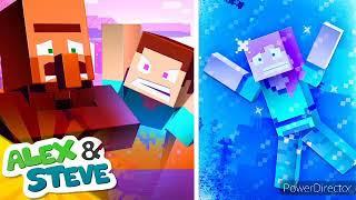 ¡LAS AVENTURAS MINECRAFT ALEX Y STEVE EL CALOR EL FRÍO LA NUEVA TEMPORADA!