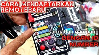 cara mendaftarkan Remote baru dengan id berupa nomer