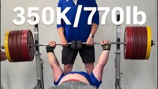 Olympic Shot Putter Joe Kovacs 350/770x2 Dynamic 2 board bench