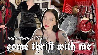 Come Thrift with Me for Halloween | thrifting decor and costumes + haul