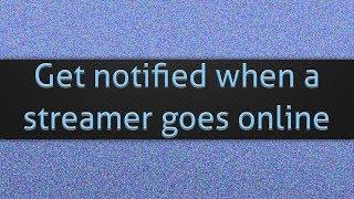 Get notified when a streamer goes online (Discord/mee6)