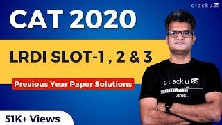 CAT 2020 Slot-1, 2, 3 | DILR Solutions  With Detailed Explantion | CAT Previous Papers Solutions