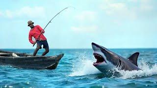 Shark Attack on Fishing Boat 11 | A great White Shark Attack Short Movie