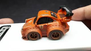 Tooned Porsche 964 Jagermeister dirty by VIP Scale Models resin model review 911