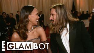 GLAMBOT: Zoe & Marco Perego-Saldaña At The Oscars 2025 | Oscars 2025