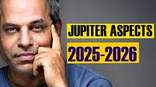 Jupiter aspect on all planets in 2025 Transit in Vedic Astrology