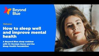 How to sleep well and improve your mental health