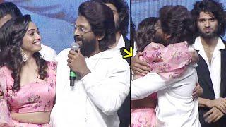 Allu Arjun Tight HUGS Actress Saanvi Megghana | Vijay Deverakonda | Pushpaka Vimanam | Mana TFI