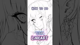 CLEAN LINEART 🫧 how to draw clean, crisp lineart for your art 