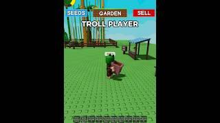 Fake noob trolling players.. #roblox #growagarden