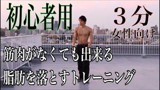 【簡単すぎるのに!!】1日3分で脂肪が減る‼お腹痩せダイエット‼【筋肉は付きません、いりません】