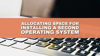 Allocating space for installing a second operating system (Ubuntu) in Windows 11