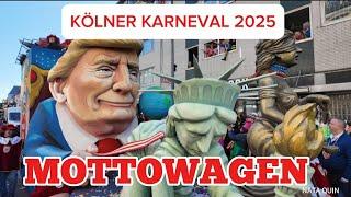 Mottowagen im Kölner Rosenmontagszug 2025