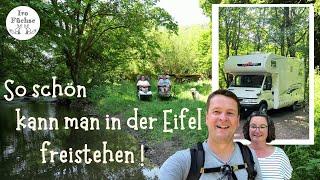 Mit Wohnmobil freistehen in der Eifel / Wanderwochenende bei Maria Laach und 4 Berge-Tour / Vlog #19