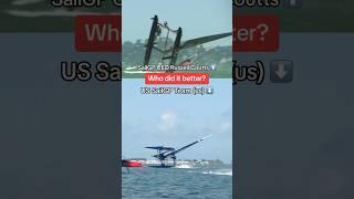 Who Capsized Better?? SailGP CEO Russell Coutts or the US SailGP Team? #sailing #capsize