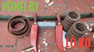 Test Và So Sánh Dao Mèo ( Vòng Bi ) Và Dao Mèo (Lò xo ) Xem loại Nào Là Tốt Nhất || Lò Rèn 333 Dũng