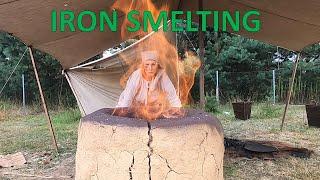 Making iron from Irish bog ore.