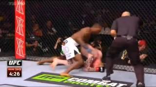 Derek Brunson vs  Ed Herman KO TKO Knockout UFC 183